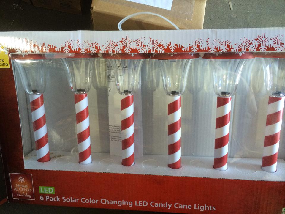 Home Accents Holiday Candy Cane Solar Lights (6Pack) PPPA, Avi Depot