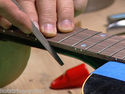 Installing, leveling & crowning fret wire video DV