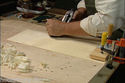 Building the classical guitar soundboard luthier D