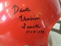 Autographed Dante Lavelli Mini Helmet