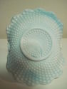 Rare Vintage Fenton Basket Hobnail Blue and White 