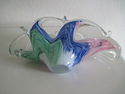 Murano art glass napkin holder Mint cond.