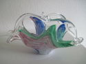 Murano art glass napkin holder Mint cond.