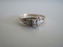 14K Gold and Diamond Engagement and Wedding Ring S