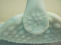 Rare Vintage Fenton Basket Hobnail Blue and White 