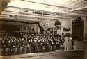 WWII USO TOUR FEATURES HARPO MARX  PERFORMING ON S