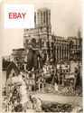 WWI 5X7 RARE PHOTO RHEIMS CATHEDRAL AND VILLAGE BO