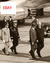 1950'S PRES.EISENHOWER PHOTO EXITS AIR FORCE ONE L
