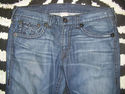 $319 True Religion Ricky Super T Black Stitch Jean