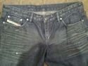 $230 EUC Diesel straight leg jean denim zipper poc