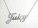 $68 NIB New Juicy Couture crystal jewel script log