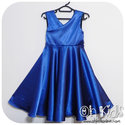 Vestido de fiesta azul y plata T5/6años