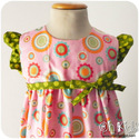 Vestido Flower-Lime