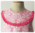 Vestido A Pink Damask