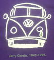 JERRY GARCIA VW SAD BUS VINTAGE PARKING LOT  GRATE