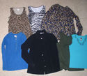 LOT OF 9 PIECES CHICO'S TOP AND PANTS SIZE 0 (6-8)