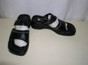 Harley Davidson Womens Sandals Black Leather Sz 9.