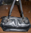 MARC JACOBS BLACK LEATHER HAND BAG GENTLY USED EXC