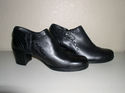 NEW Clarks Womens Shootie Black Leather Boots Size