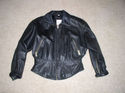 LADIES ANDREW MARC LEATHER JACKET SIZE M EXCELLENT