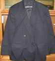  ANDRE VILLARD MENS 46L SPORTS JACKET BLACK DOUBLE