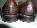 MENS ALLEN EDMOND "CLAYTON" LIZARD SKIN SHOES SIZE