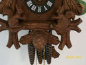 Hand Carved Black Forest Cuckoo Clock with Moving 