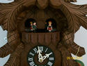 Hand Carved Black Forest Cuckoo Clock with Moving 