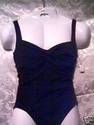 PLEATED FRONT 1 pc SWIMSUIT NEW  SZ 6 JCPENNEY