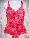 Le Cove  NEW Shirred Front One Piece Sz 12 JcPenne