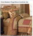 Chris Madden Regal Block Comforter Set QUEEN NEW