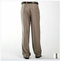 Steve Harvey Taupe Sharkskin Pleated Pant 34X34 NE