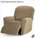 Carter Stretch Recliner Slipcover Gold NEW