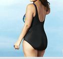 Longitude Side-Shirred  One Pc. Swimsuit 24W NEW