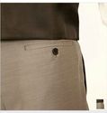 Steve Harvey Taupe Sharkskin Pleated Pant 34X34 NE