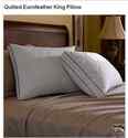 Quilted Eurofeather King Pillow   NEW