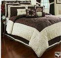 Carlton 9-Pc Queen Comforter Set Color Raisin and 