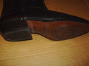 HUNT CLUB LEATHER WESTERN COWBOY BOOTS Size 81/2 M