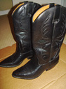 HUNT CLUB LEATHER WESTERN COWBOY BOOTS Size 81/2 M