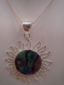RAREST AMMOLITE 925 STERLING SILVER NECKLACE JEWEL
