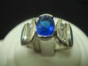 Tanzanite and Blue Fire Opal Inlay 925 Sterling Si