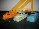 Lot of 3 Die Cast trucks FREE tootsietoy motorcycl