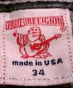 TRUE RELIGION mens BILLY BIG T row 34 seat 34 BLAC