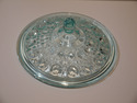 Light Blue Glass Candy Dish With Lid