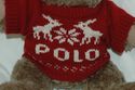 Ralph Lauren Polo Bear 1998 Red Nordic Reindeer Ch