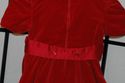 Sylvia Whyte red velvet Christmas dress w/ red sat