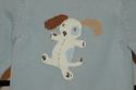 Gymboree blue & ivory sweater! embroidered puppy d