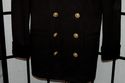 Black wool velvet trim military style jacket w/bra