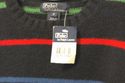 Ralph Lauren Polo Navy Blue multicolor stripes lam