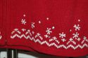 Cute or Ugly Christmas zip sweater! Red w/sparkly 